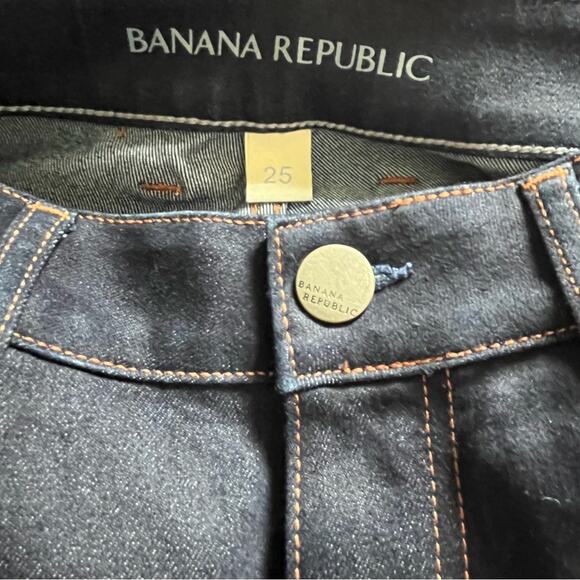 Banana Republic Curvy Boot Cut Dark Wash Jeans 25 EUC - Picture 2 of 8